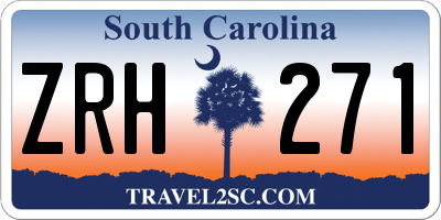 SC license plate ZRH271