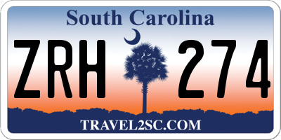 SC license plate ZRH274