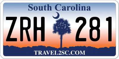 SC license plate ZRH281