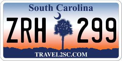 SC license plate ZRH299