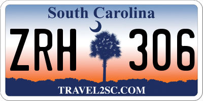 SC license plate ZRH306