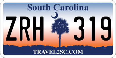 SC license plate ZRH319