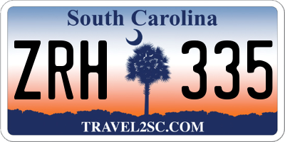 SC license plate ZRH335