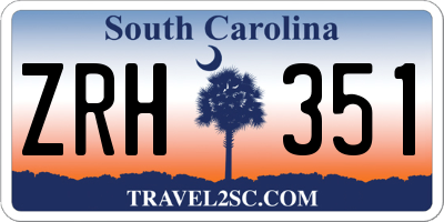 SC license plate ZRH351