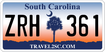 SC license plate ZRH361