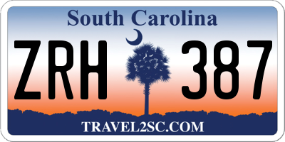 SC license plate ZRH387