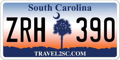 SC license plate ZRH390