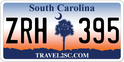 SC license plate ZRH395