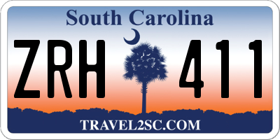 SC license plate ZRH411