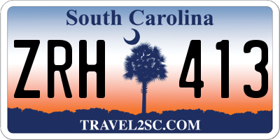 SC license plate ZRH413