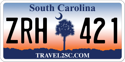 SC license plate ZRH421