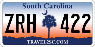 SC license plate ZRH422