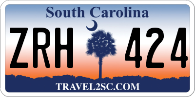 SC license plate ZRH424