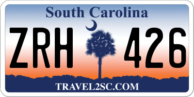 SC license plate ZRH426