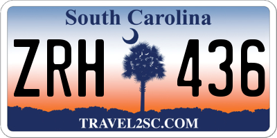 SC license plate ZRH436