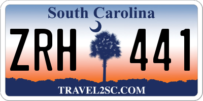 SC license plate ZRH441