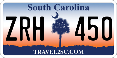 SC license plate ZRH450