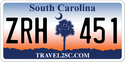 SC license plate ZRH451