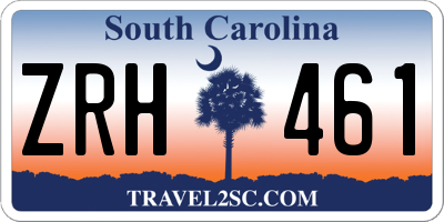 SC license plate ZRH461