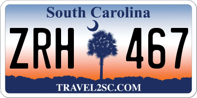 SC license plate ZRH467