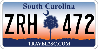 SC license plate ZRH472