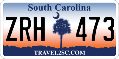 SC license plate ZRH473