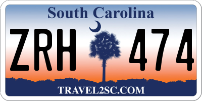 SC license plate ZRH474