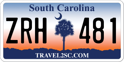 SC license plate ZRH481