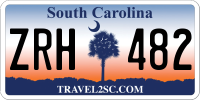 SC license plate ZRH482