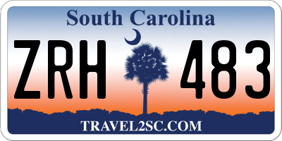 SC license plate ZRH483