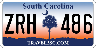 SC license plate ZRH486