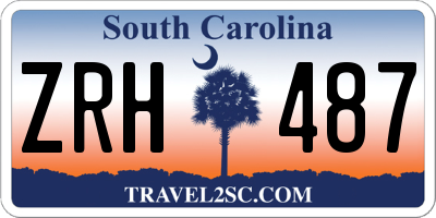 SC license plate ZRH487