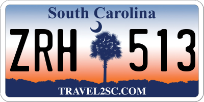 SC license plate ZRH513