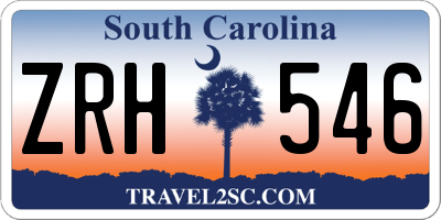 SC license plate ZRH546