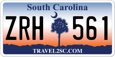 SC license plate ZRH561