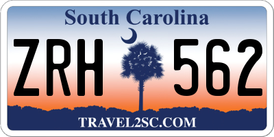 SC license plate ZRH562