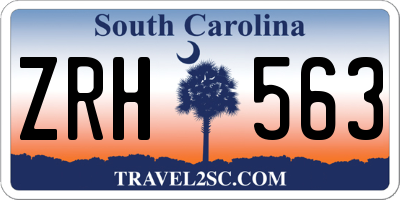 SC license plate ZRH563