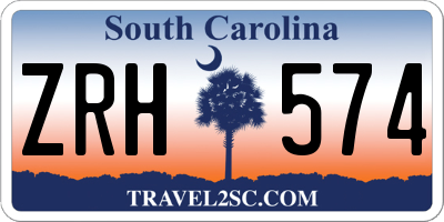 SC license plate ZRH574