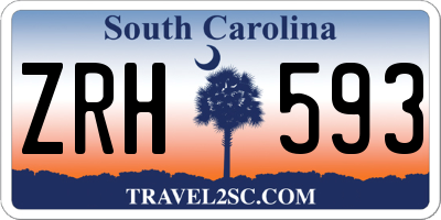 SC license plate ZRH593