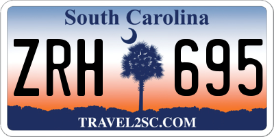 SC license plate ZRH695