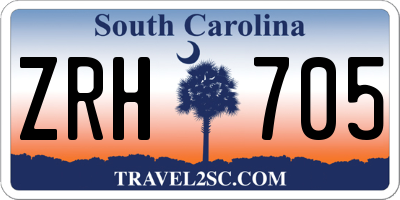 SC license plate ZRH705