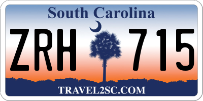 SC license plate ZRH715