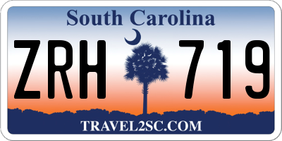 SC license plate ZRH719