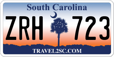 SC license plate ZRH723