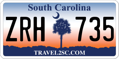 SC license plate ZRH735