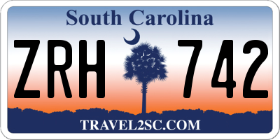 SC license plate ZRH742