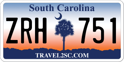 SC license plate ZRH751