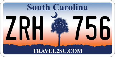 SC license plate ZRH756