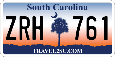 SC license plate ZRH761