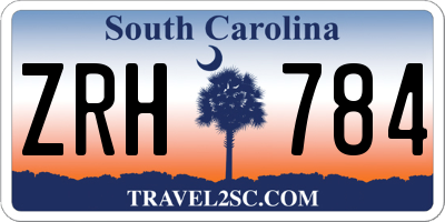 SC license plate ZRH784